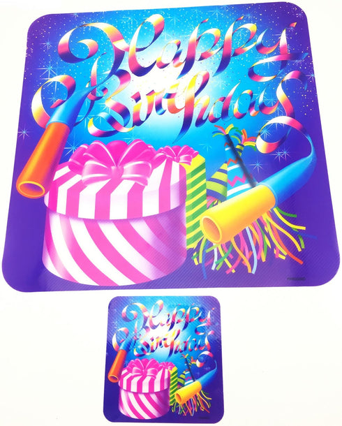 ASSORTED DESIGN HAPPY BIRTHDAY MATS COASTERS. DP07171