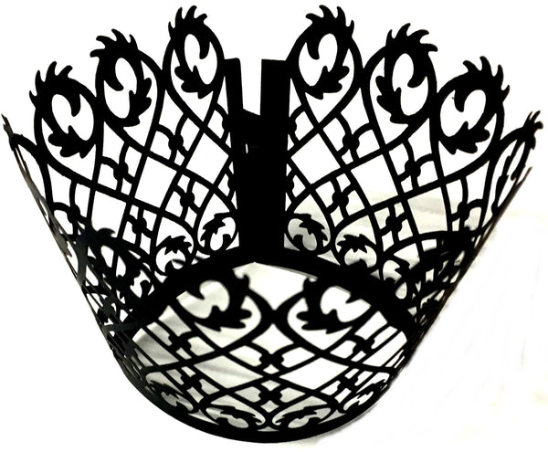 Black Cupcake Wrappers - Elegant 12 Pack 5412