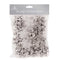 FESTIVE WONDERLAND LARGE SILVER WHITE CONFETTI GIFT BOWS 18/PK. XA0138. TAXA0138