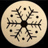 8 CHRISTMAS FELT COASTERS CREAM. DP54765