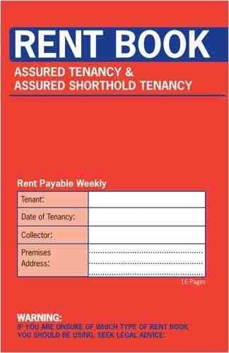 COUNTY RENT BOOK 16 PAGE ASSURED TENANCY & ASSURED SHORTHOLD TENANACY BOOK. C237