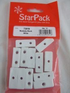 Modest TV Block White - STAR PACK 12 | 72019