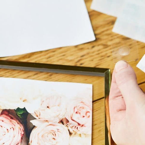 Bostik Sticky Dots - Removable Clear Glue 10mm 64/Pack