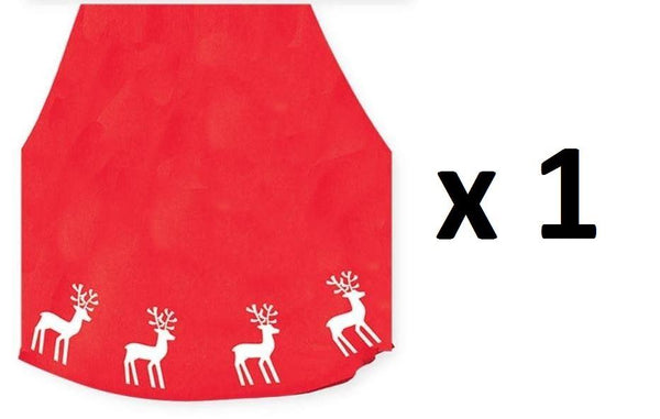 CHRISTMAS RED TREE SKIRT. SKRT