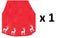 CHRISTMAS RED TREE SKIRT. SKRT