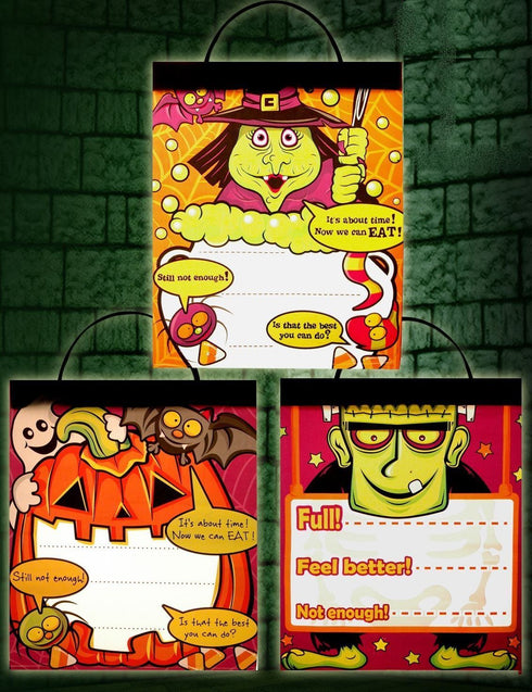 GIANT HALLOWEEN CANDY BAG ASSORTED DESIGN. 11414