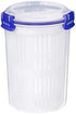 SISTEMA KLIP IT PLUS ROUND FOOD CONTAINER WITH STRAINER 1 LITRE. SIS881380