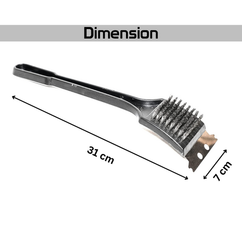 BLAZE BUDDY BBQ WIRE CLEANING BRUSH WITH STAINLESS STEEL SCRAPER. OL320575
