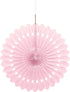 Baby Pink Fan Decoration 40cm - Unique Party Tissue Decor