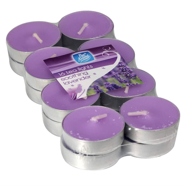 Lavender Tea Lights - Soothing Fragrance Pack of 16 | PAN0405