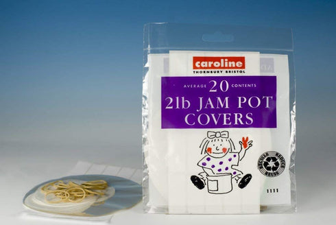 Jam Pot Covers 2LB - Quality Caroline Packs of 20 (1111)