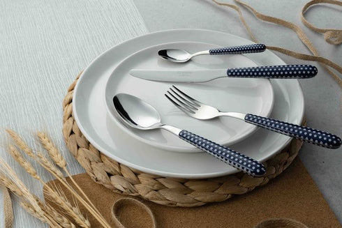 Polka Dot Cutlery Set - GREENWORKS 24 Piece, 24BXGW-PLK