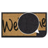 Coir Welcome Doormat - JVL Granite Rubber Tray Base 40x70cm