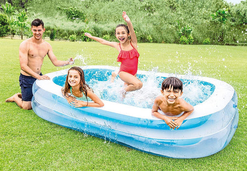 Family Inflatable Pool - INTEX Swim Center 2.62m Fun for All Ages