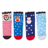 ASSORTED DESIGN LADIES XMAS SOCKS 2PK. BML87080