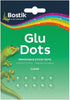 Bostik Sticky Dots - Removable Clear Glue 10mm 64/Pack