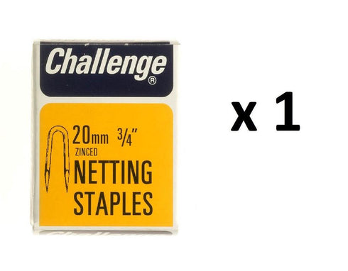 Netting Staples 20mm - Zinc Plated for Durability 40g Pack