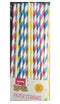 JAUNTY PARTWARE ASSORTED COLOUR PAPAER STRAWS 30/PK. OL322851CLIP