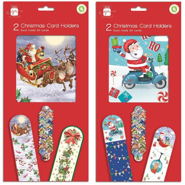 GIFTMAKER CHRISTMAS TRADITIONAL / CUTE CARD HOLDERS 2/PK. GA503