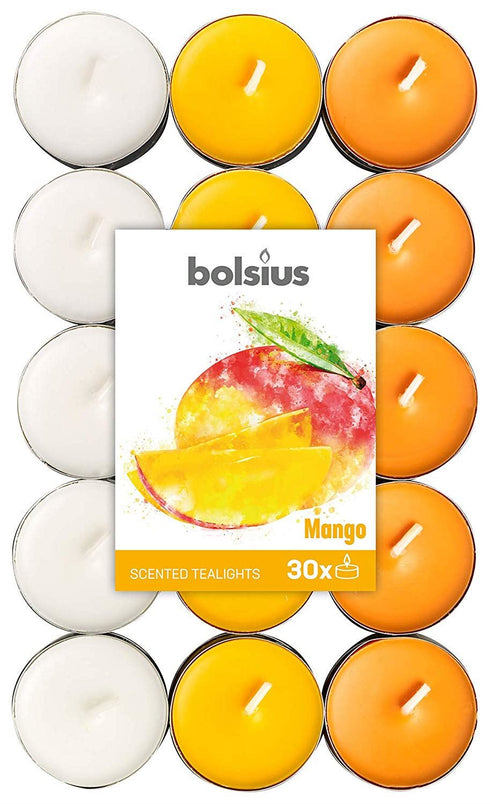 Mango Scented Tealights - Bolsius Pack of 30 | 101826944410