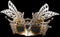 WOMEN ELEGANT PROM MASQUERADE PARTY MASK CHAMPAGNE. DP54821