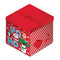 HO HO DESIGN SQUARE FLATE BOX. X-21876-BX