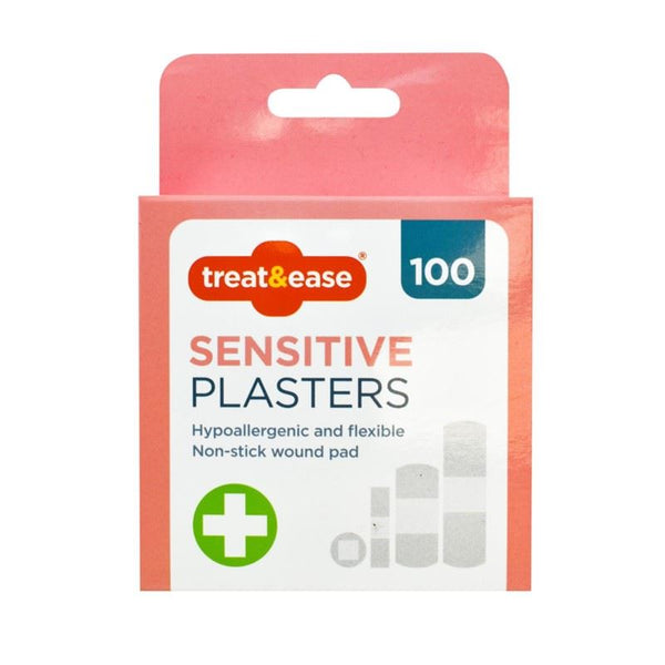 TREAT & EASE SENSITIVE HYPOALLERGENIC PLASTERS 100/PK. OL321436