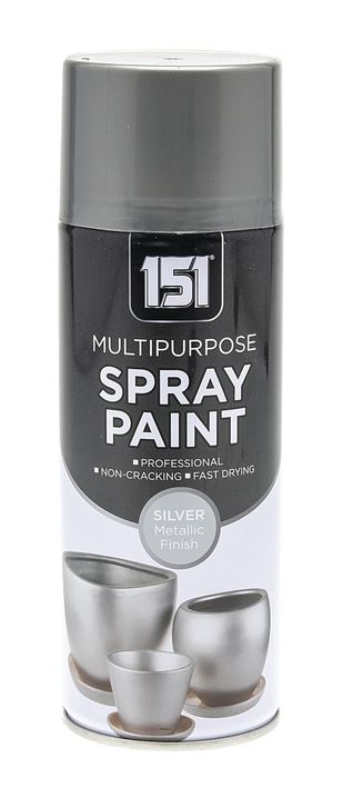 Metallic Silver Spray Paint 400ml - High-Quality TAR039 Finish