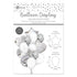 EUROWRAP 14 PIECE BALLOON SET SILVER APX 45 X 45 CM. 28857-SCC