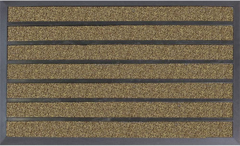 Scraper Door Mat - JVL Dirt Stopper Pro 45x75cm Beige 01-440BE