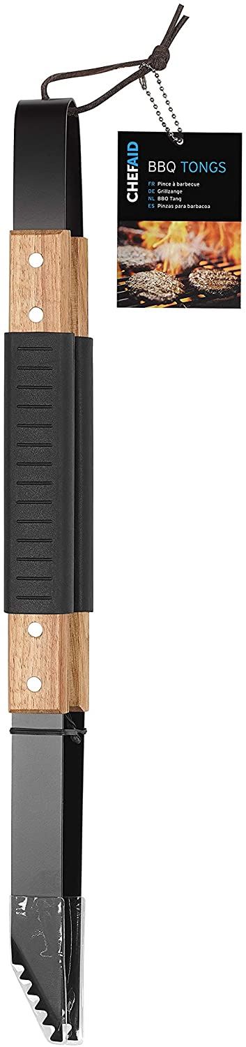 Heavy Duty BBQ Tongs - CHEF AID Metal 10E21035