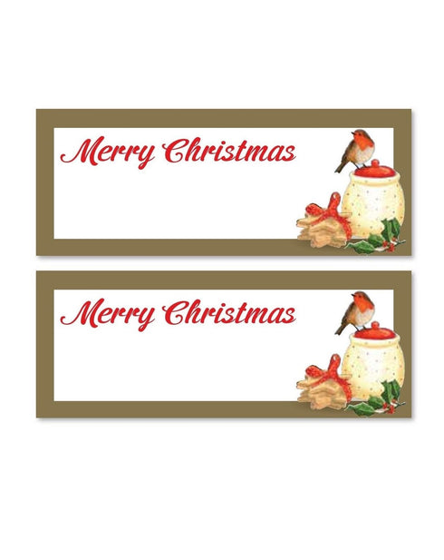 Gold Place Cards - 24 Traditional Robin Design for Elegant Tables