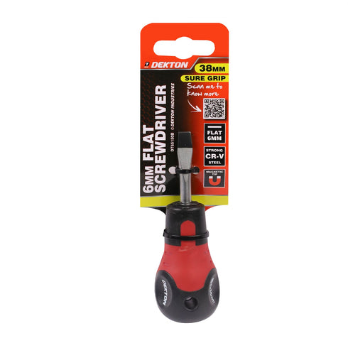 DEKTON FLAT SCREWDRIVER 6MM X 38MM. DT65150B