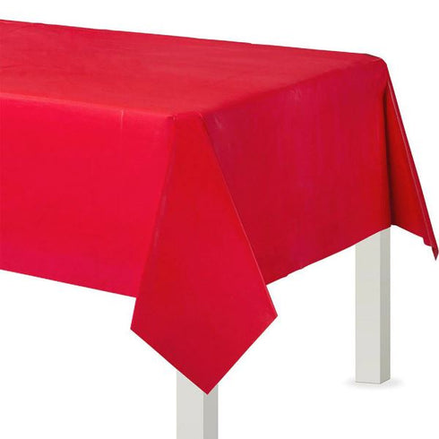 Plastic Tablecovers - Caroline Apple Red Rectangle 54x108cm