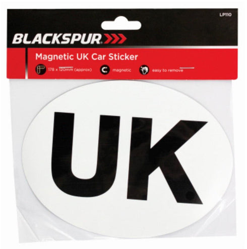 UK Magnetic Car Sticker - BLACKSPUR 178x120mm BB-LP110