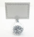 6 SILVER BAUBLE CHRISTMAS DINNER TABLE SEATING NAME PLACECARD HOLDERS. XMS0602