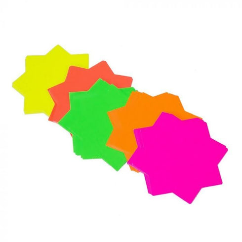 Fluorescent Craft Shapes - COUNTY 60 PCS 60 MM C341