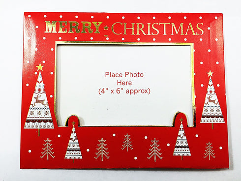 TRADITIONAL CHRISTMAS DESIGN FAMILY FRIENDS PHOTO FRAME 8/PK. SNKU_1