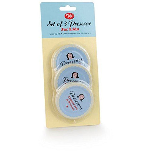 Preserves Jar Lids - TALA 3 Piece Set for Conserves & Pickles