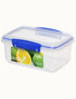 SISTEMA KLIP IT CLEAR FOOD STORAGE CONTAINER WITH BLUE CLIPS 1 LTR. SIS1600