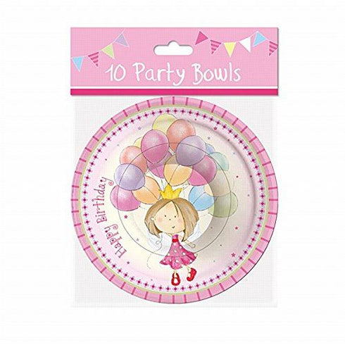 Princess Party Bowls - Pack of 10 Fairy-Themed Birthday Supplies