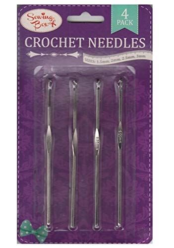 SEWING BOX CROCHET NEEDLES 4/PK. SEW1081