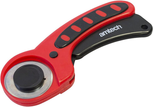 AMTECH Rotary Cutter - Precision Cutting Tool in Black, Silver, Red