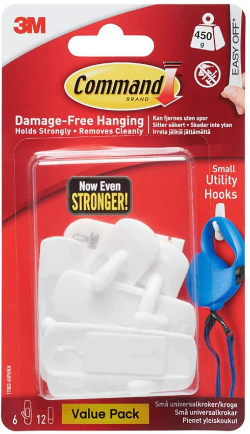 COMMAND SMALL HOOK VALUE PACK OF 6. 17002-6VPUKN 949430