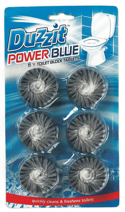 Toilet Block Cleaner - POWER BLUE 6 Pack DZT1036-36