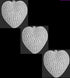 DIAMANTE HEARTS BAUBLES 8CM 3/PK. DP54281