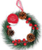 CHRISTMAS WREATH WITH BERRIES & CONES 20CM. XDDWTR