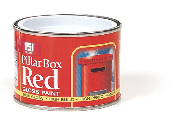 Pillarbox Red Gloss Paint - 151 Varnish Coating Tin 180ml DY021A