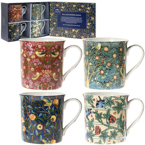 WILLIAM MORRIS COFFEE MUGS SET OF 4. LP93068