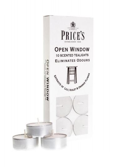 PRICES OPEN WINDOW TEALIGHT CANDLES 4HRS 10/PK. FR551016 372575